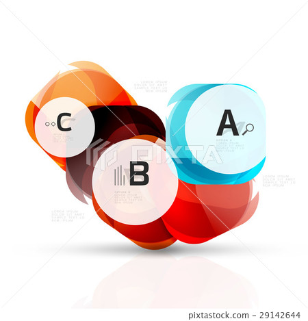 Isolated glossy shiny squares template 29142644