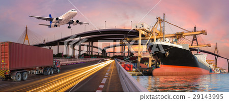 Panorama transport and logistic concept  29143995