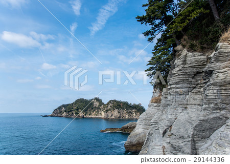 Pilgrimage boat with Izu-dogashima in early spring Pilgrimage boat with Izu-dogashima in early spring 29144336