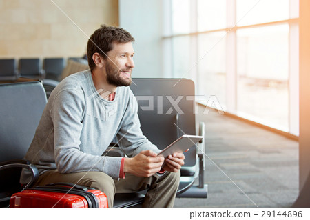 man in airport man in airport 29144896