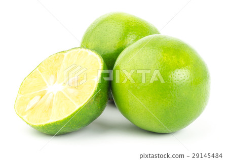 Fresh lime on white background 29145484