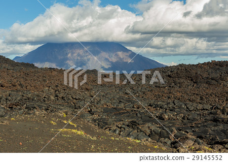 Lava field at Tolbachik volcano, after eruption in 29145552