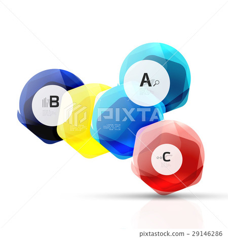 Shiny style modern geometrical hexagons web boxes Shiny style modern geometrical hexagons web boxes 29146286