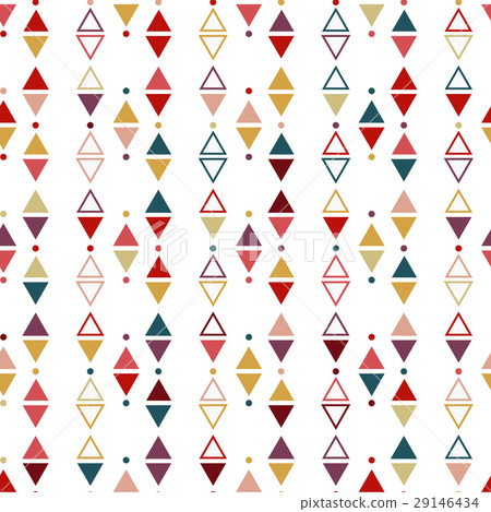 Seamless pattern of abstract geometric figures. Seamless pattern of abstract geometric figures. 29146434