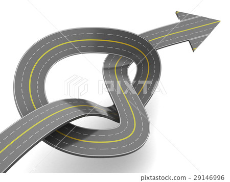road with arrow road with arrow 29146996