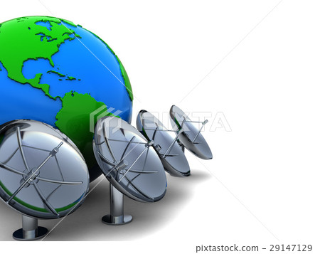 earth and radio aerials 29147129