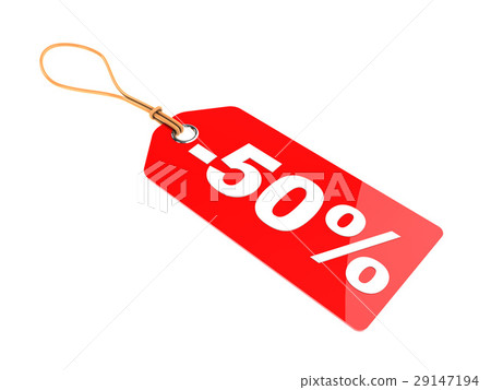 50 percent discount tag 29147194
