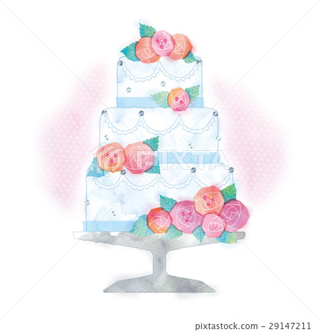 Wedding cake illustration 29147211