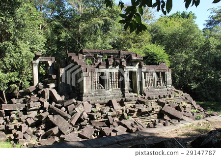 Ancient Temple Tower Sleeping In A Jungle Stock Photo