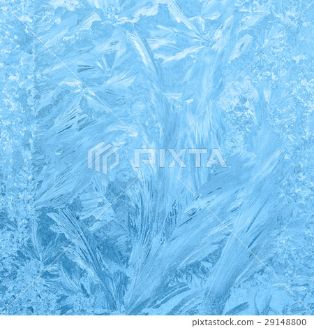 beautiful winter ice, blue texture on window beautiful winter ice, blue texture on window 29148800