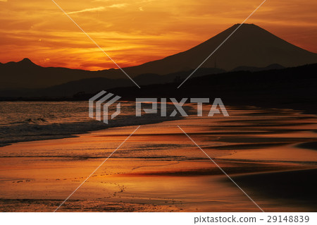 湘南風景茅崎海岸富士山 29148839