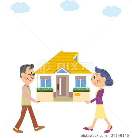 Elderly couple moving Elderly couple moving 29149146