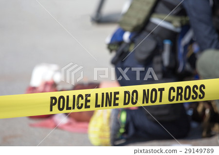 police line do not cross with blurred medic police line do not cross with blurred medic 29149789