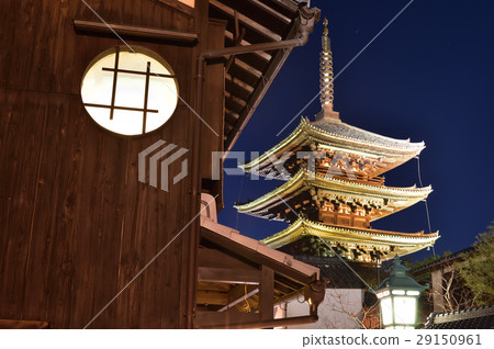 京都東山花光路的八坂塔 29150961