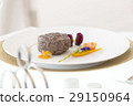 minimalistic dish steak with vegetables 29150964