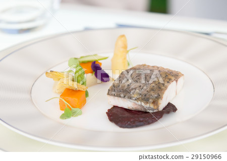 minimalistic dish fish with vegetables minimalistic dish fish with vegetables 29150966