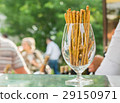 bread sticks with sesame in a glass 29150971