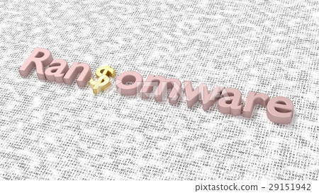 Ransomware with dollar sign on random letter Ransomware with dollar sign on random letter 29151942