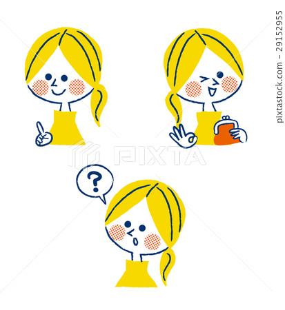 女性的面部表情變化 女性的面部表情變化 29152955