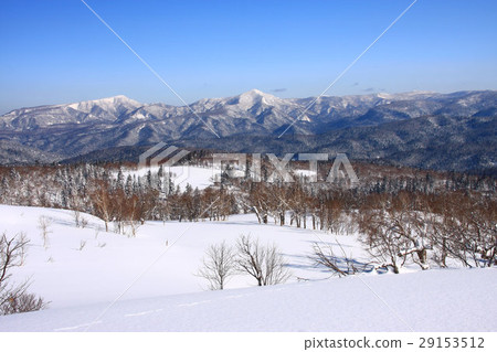 Winter ice and snowy field ~ winter scenery around Horo Takiyama 29153512