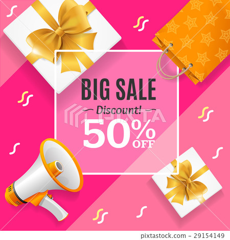 Big Sale Banner Card or Poster. Vector Big Sale Banner Card or Poster. Vector 29154149