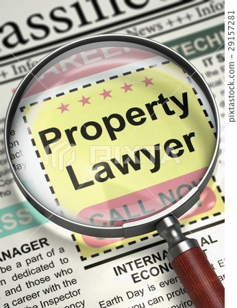 Property Lawyer Hiring Now. 3D. 29157281
