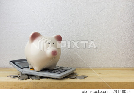 Piggybank and money Piggybank and money 29158064