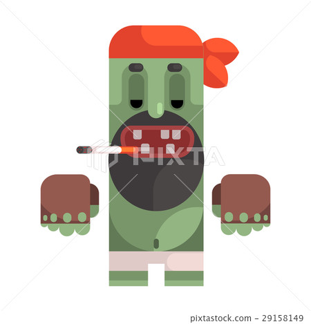 Tramp With Cigarette Wearing Bandana, Revolting Tramp With Cigarette Wearing Bandana, Revolting 29158149