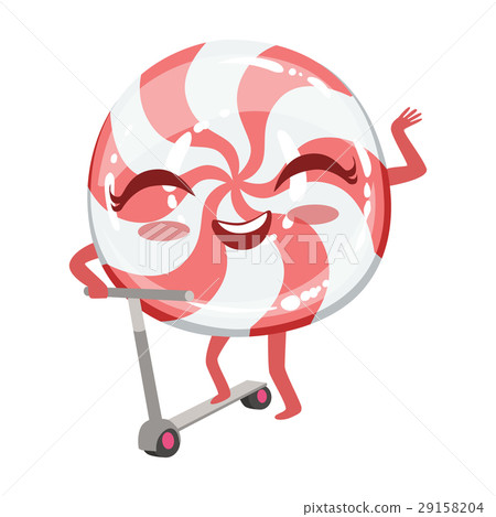 Hard Candy On Scooter Cute Anime Humanized Cartoon 29158204