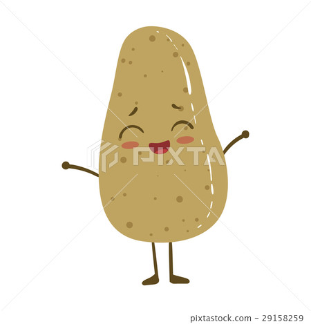 Potato Cute Anime Humanized Smiling Cartoon Potato Cute Anime Humanized Smiling Cartoon 29158259