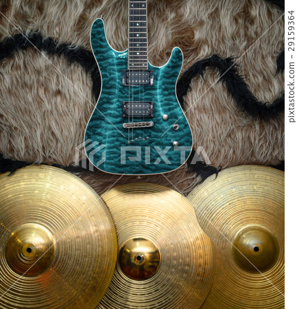 Background with musical instruments 29159364