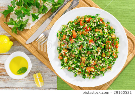 parsley, mint, tomato salad orTabbouleh 29160521