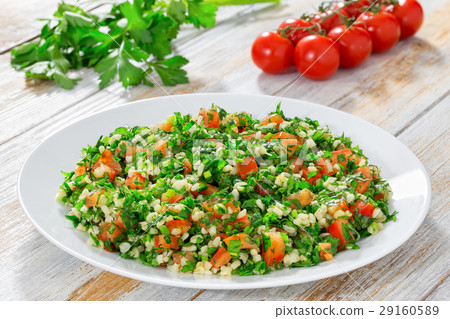 egetarian parsley,mint, spring onion, tomato salad 29160589