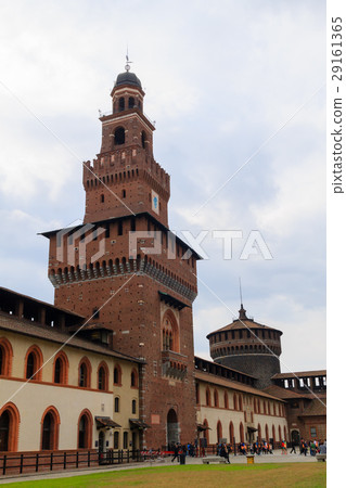 Sforza Castle view in Milan, Italy 29161365