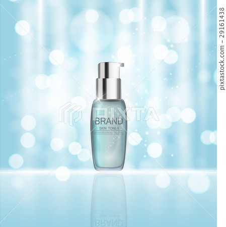 Skin Toner Bottle Tube Template for Ads or Skin Toner Bottle Tube Template for Ads or 29161438