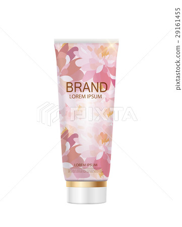 Hand Care Cream Bottle, Tube Template for Ads or Hand Care Cream Bottle, Tube Template for Ads or 29161455