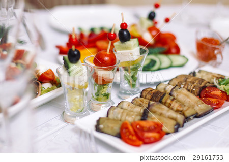 Rustic fried stuffed eggplant with cheese and meat Rustic fried stuffed eggplant with cheese and meat 29161753