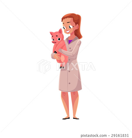 Woman, female veterinarian doctor, vet in medical 29161831