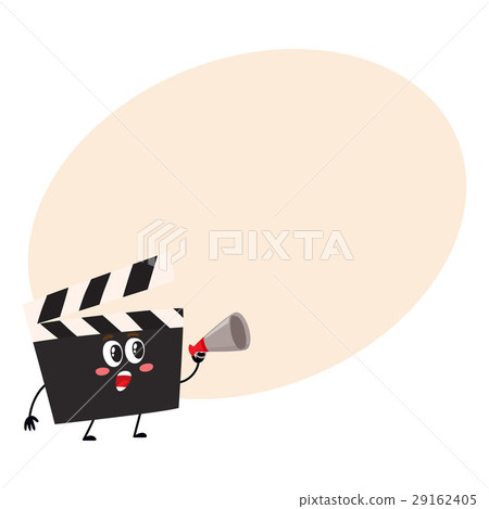 Funny cinema production clapper board, clapboard Funny cinema production clapper board, clapboard 29162405