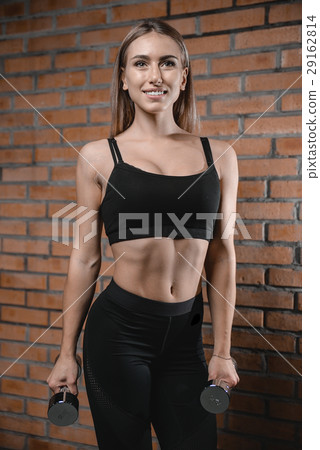 young sexy fitness woman train and exercising in gym healthy young sexy fitness woman train and exercising in gym healthy 29162814