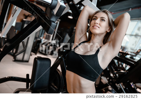 young sexy fitness woman train and exercising in gym healthy 29162825
