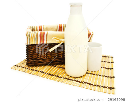 Basket And Milk 29163096