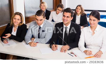 Professor and professionals at courses 29163636