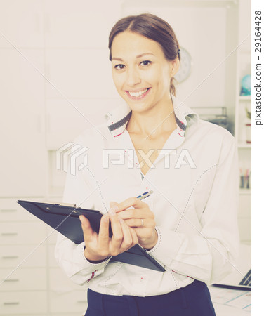 business woman cardboard 29164428