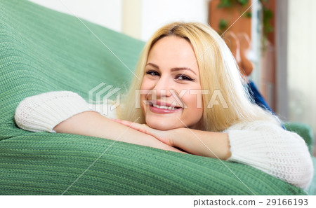 Happy smiling woman at home Happy smiling woman at home 29166193