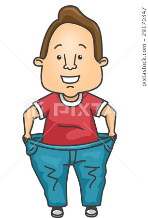 Man Lose Weight Big Pants 29170347