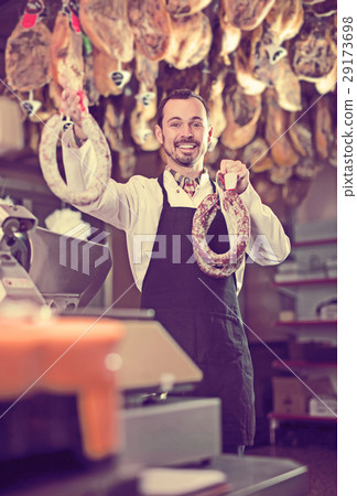 butcher’s, shop, assistant 29173698