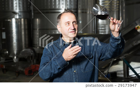 Man aged on winery 29173947