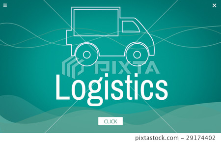 Cargo Shipping Freight Logistics Truck Icon 29174402