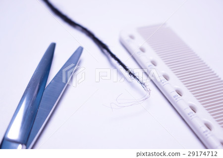 Hairdressing tools Scissor hair comb image Hairdressing tools Scissor hair comb image 29174712
